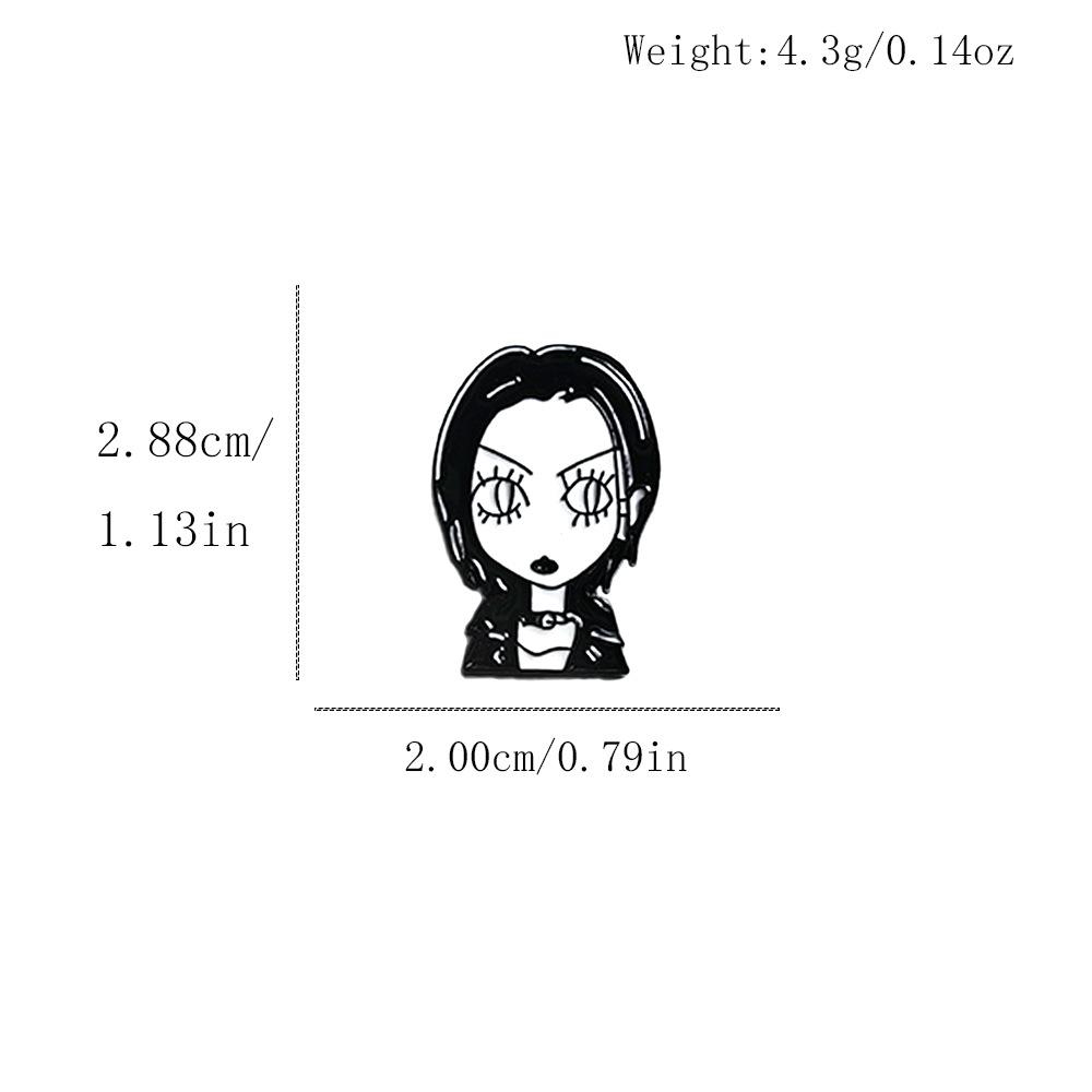 Emaille-Anstecknadel mit Cartoon-Figur - Metallabzeichen für Taschen & Kleidung