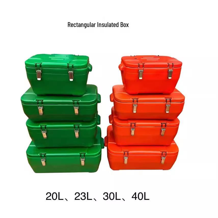 

Прямоугольный Изолированный Холодильный Контейнер из Нержавеющей Стали для Пикника и Дома для Сохранения Свежести Set: 20L + 40L зелёный