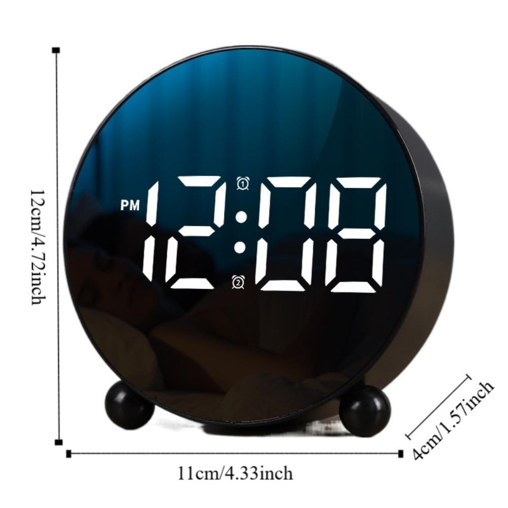 Big Digital Digital Alarm Clock 2 Sets Alarm Smart Alarm Clock Home Decoration LED Clock  Student