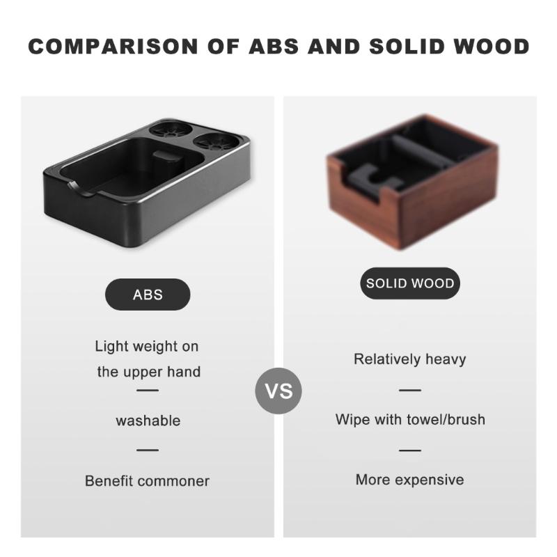 Multifuntional Practical Tamping Station ABS Tamper Station with Coffee Residues Tub Suitable for Coffee Tool Storage