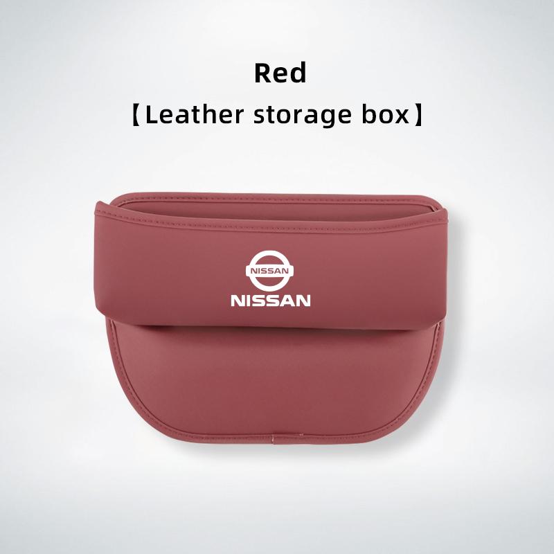 CBKSJY1 Leather Car Seat Gap Organizer Box Leak-proof Storage Bag For Nissan Sylphy N7 Teana Qashqai Note J10 J11 Navara Juke GTR Patrol