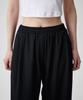 MUSINSA STANDARD WOMAN Women'S Crinkle Wide Lounge Pants [Black]