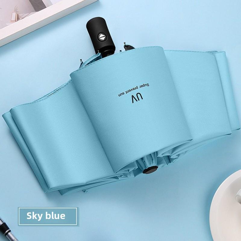 Customizable Automatic Folding UV-Protection Umbrella for Sun and Rain
