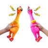 This Squeaking Chicken Is A Creative Prank Toy For Kids, Adults, And Dogs. Its Squeaking Sounds Are Incredibly Fun And Addictive.