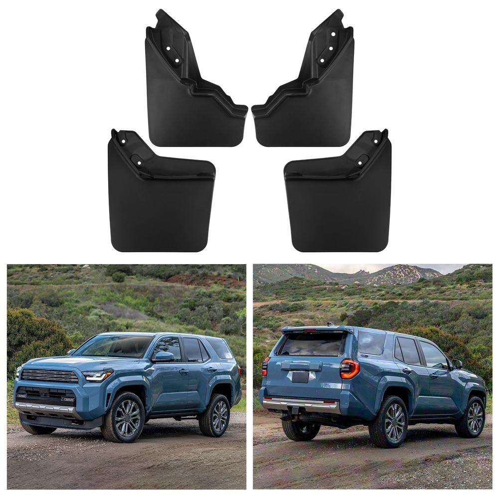 Car Mudguards For Toyota For 4Runner Splash Protection Flaps Fender Mud Flaps Fender Guards Easy Install Auto Accessories