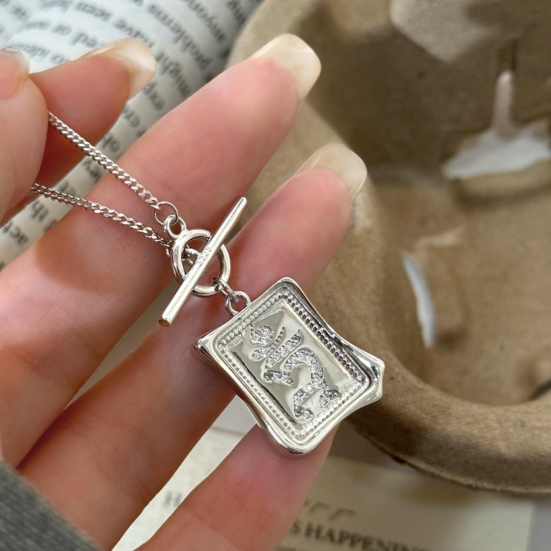 S925 Sterling Silver Ethnic Natural Shell Green Tara Necklace with Seed Syllable, High-End Design