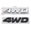 1Pc 3D Metal 4WD Logo Car Rear Trunk Fender Emblem Badge Sticker for  IX25 IX35 Tucson Santafe