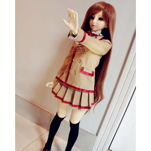 Rakulifey Doll Clothes, 1/3 Doll Outfit, 1/3 Ball Jointed Doll Outfit, School Uniform, 4-Piece Set, Disguise Costume (1/3 Doll Outfit)