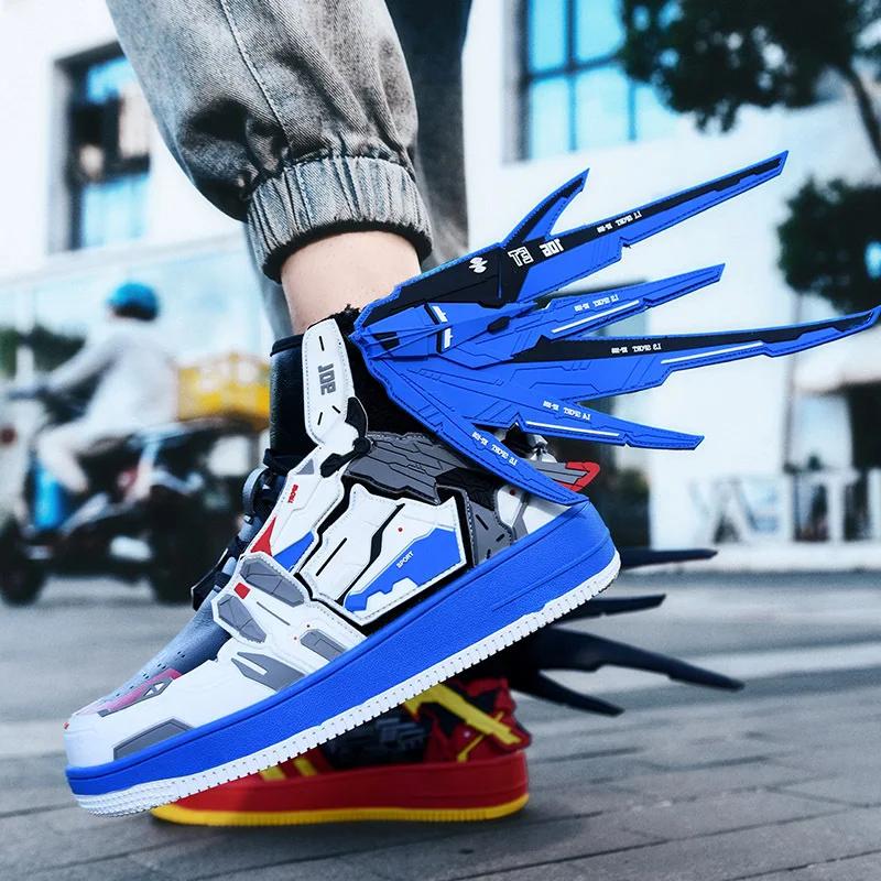 2024 New High Top Board Shoes Couple Comfortable Casual Men's Breathable Sports Shoes Women's Running Shoes Sneakers Men