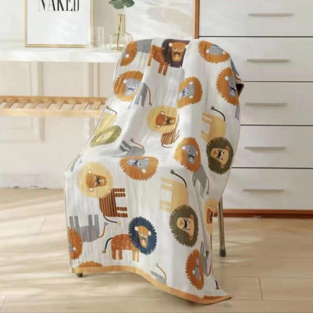 Drainage Style National Tide Pure Cotton Quick-Dry Cartoon Bath Towel for Men and Women