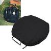 Grill Pan Storage Bag Oxford Cloth Portable Round BBQ Griddle Storage Pouch Camping Skillet Bag with Handle for Outdoor Cooking Picnic