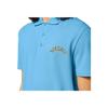 Versace Ss23 Solid Color Letter Embroidered Short Sleeve Polo Shirt Men Polo Shirts Blue 1010639-1A07698-1VA90