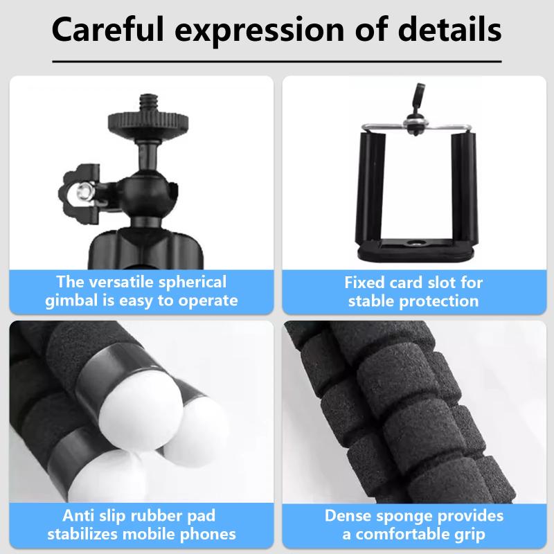 Pro-Grade Phone Tripod - Waterproof Design with 180° Tilt for Adventure & Time-Lapse
