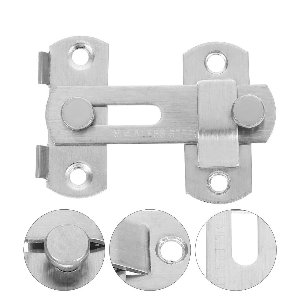 4pcs Sliding Barn Door Lock Stainless Steel Gate Latches Flip Latch Safety Door Bolt Lock Latch for Barn Door Cabinet Window