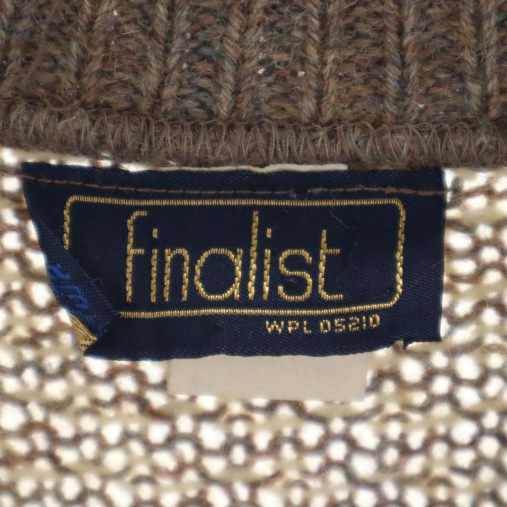 80s Vintage Made in USA Long sleeve Mock Neck Birdseye knit L gray Men's Used