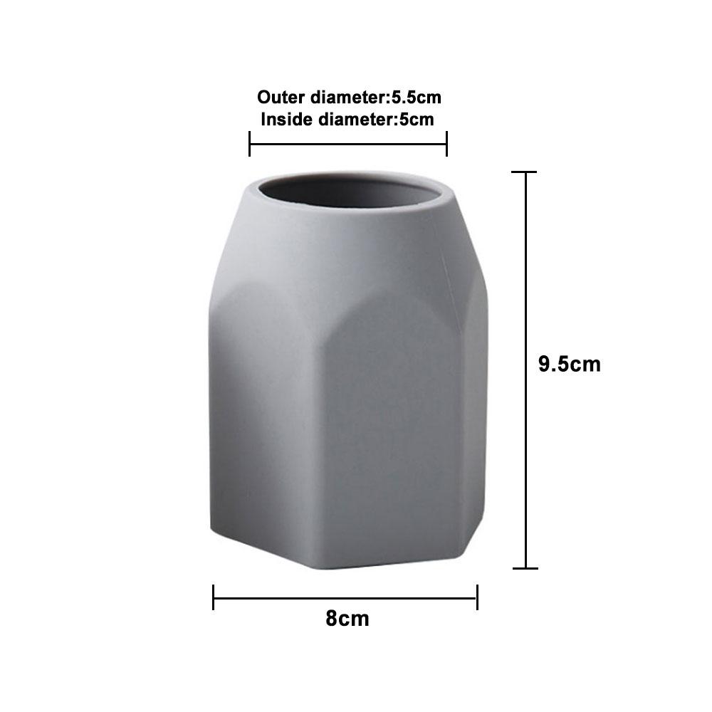 Silicone World Silicone Pen Holder Simple Desktop Pencil Holder Makeup Pen Storage Stand Office Students Stationery Storage Box