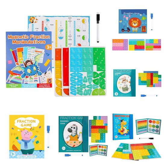 45659 Sets Magnetic Fraction Tiles Circles Percentage Decimal Fraction Learning