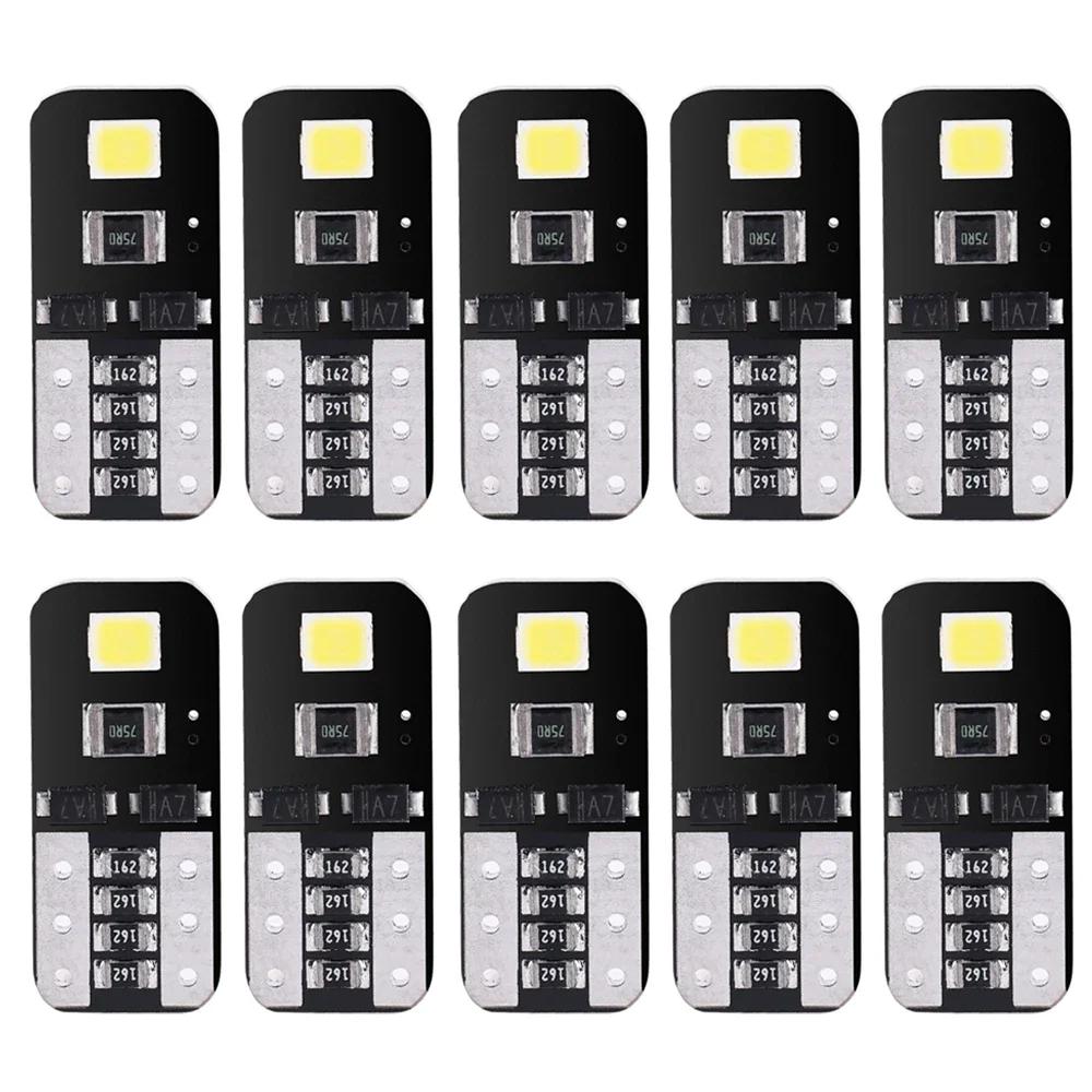 

T10 LED Bulbs Car Interior Dome Reading License Plate Light Signal lamp 12V Wide Light White Interior Car Lights Accessories 10pcs