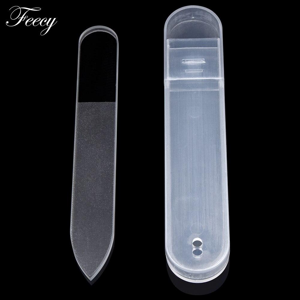 2pcs Nano Glass Nail Files Transparent Sanding Polishing Grinding Nail Buffer Durable File Nail Art Manicure Tool Mini Manicure