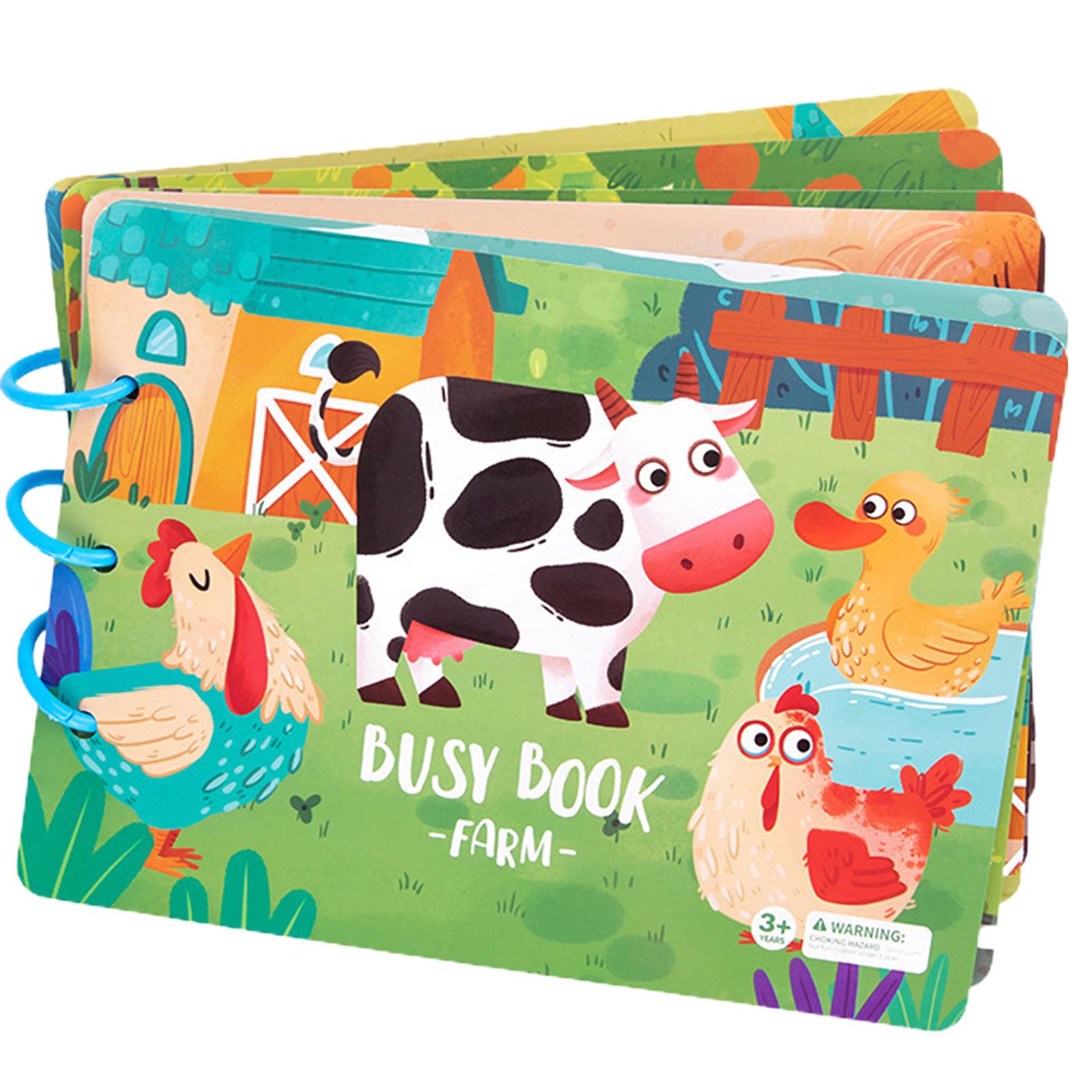 Busy Book For Children Multipurpose Early Educational Toy Creative Paste Book