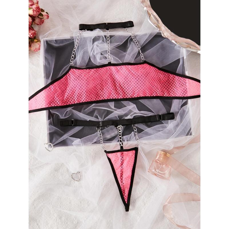 Transparent Underwire Exotic Sets Sexy Sensual Brassiere Lingerie Set Women's Underwear Set Bralette Bra and Panty Set