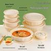 Ronghe Biodegradable Round Corn Starch Disposable Meal Containers