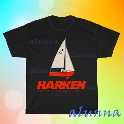 New Harken Sailing Boats Black T-shirt Funny Size S To 5XL