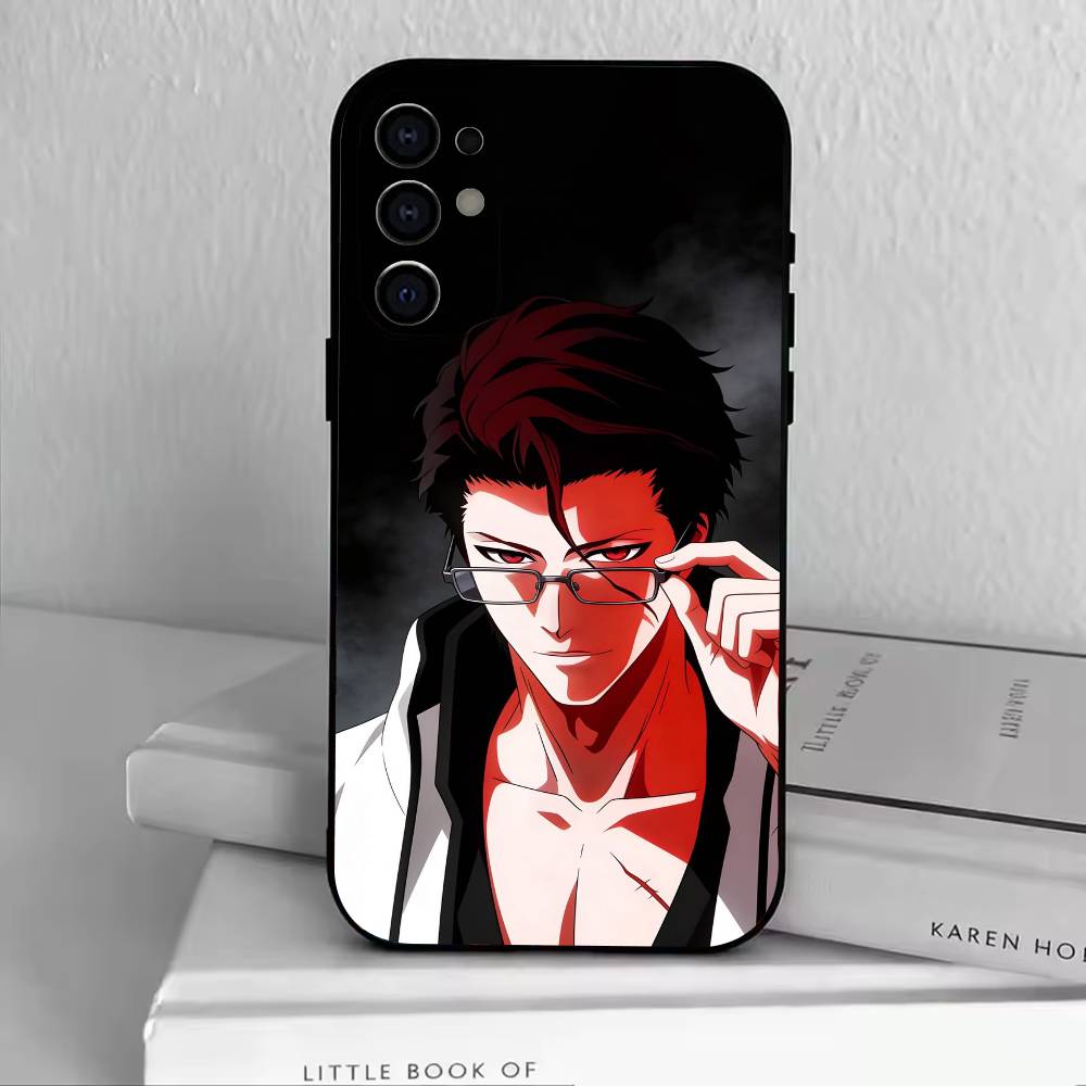 B-Sousuke Aizen Bleach Handyhülle Für Samsung S25,S24,S21,S22,S23,S30,Ultra,S20,Plus,Fe,Lite,Note,10,Schwarze Hülle
