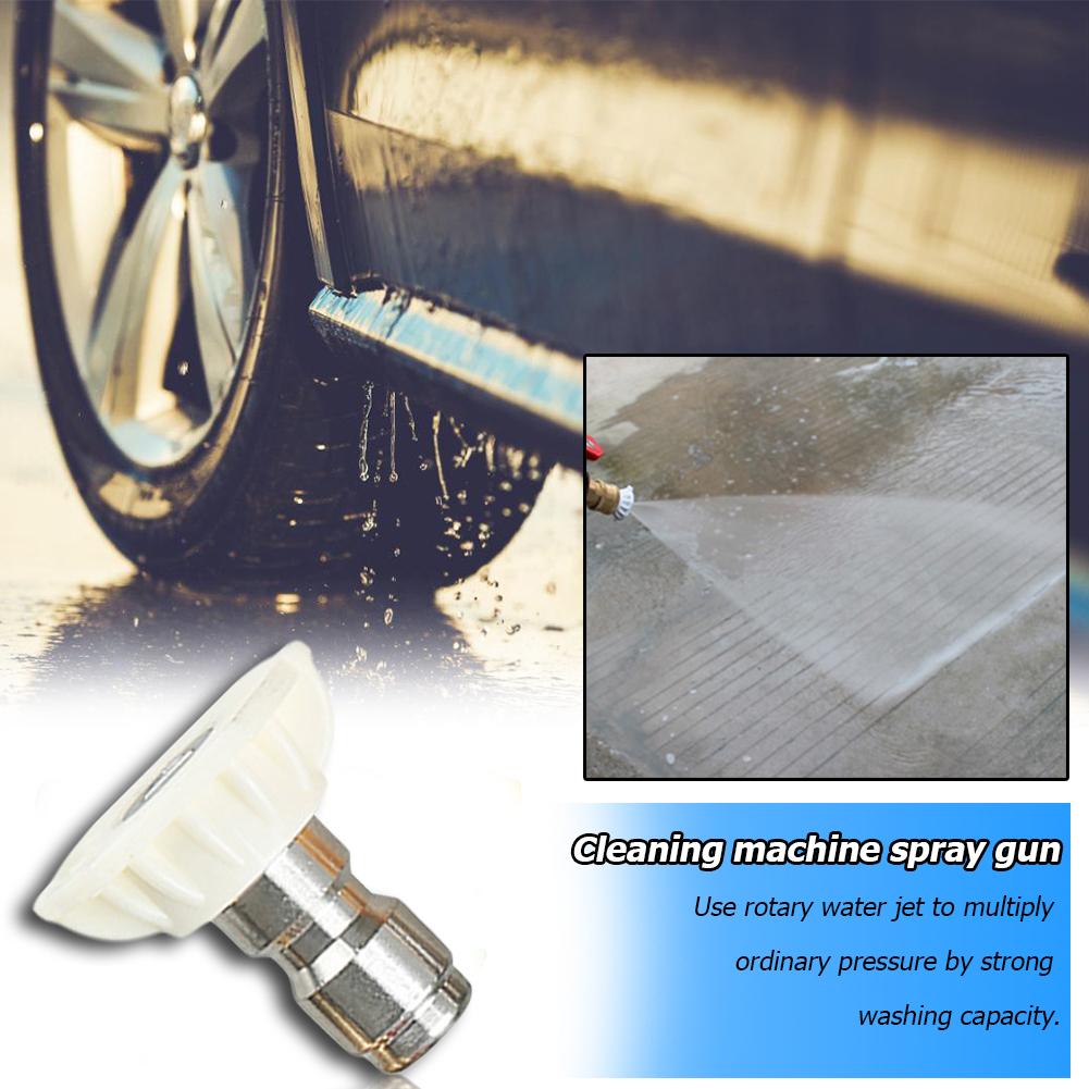 1/4 Inch Quick Connect Pressure Washer Car Lance Spray Nozzle Tip Cleaning Tool High Speed Rotation Increases Clean Zone