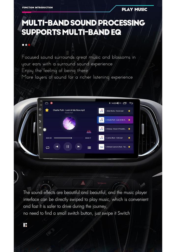 TS10 Universal Motorcycle Android Navigation with 7/9/10 Inch Bezel-less Display