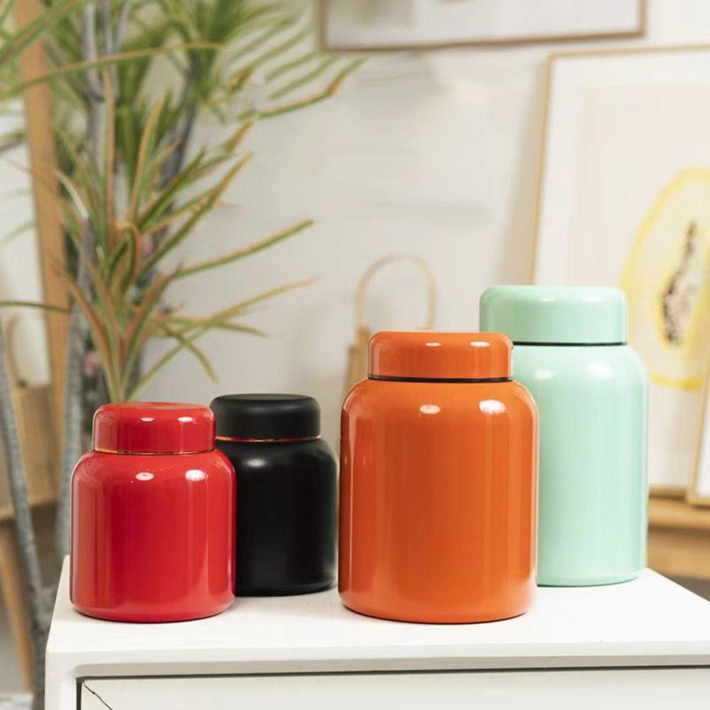 Stainless Steel Tea Tin Large Capacity Sealed Tea Can Portable Tea Jar for Home&Travel