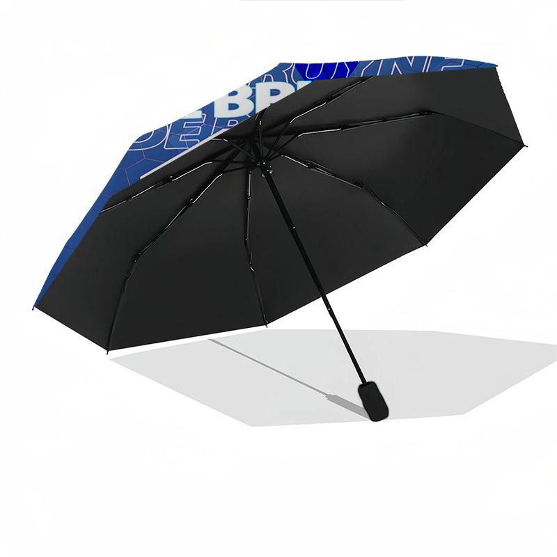 Football Player, Number 17 Automatic Opening and Closing Umbrella, Compact Travel Umbrella, Lightweight and Portable, Suitable for Beach Com