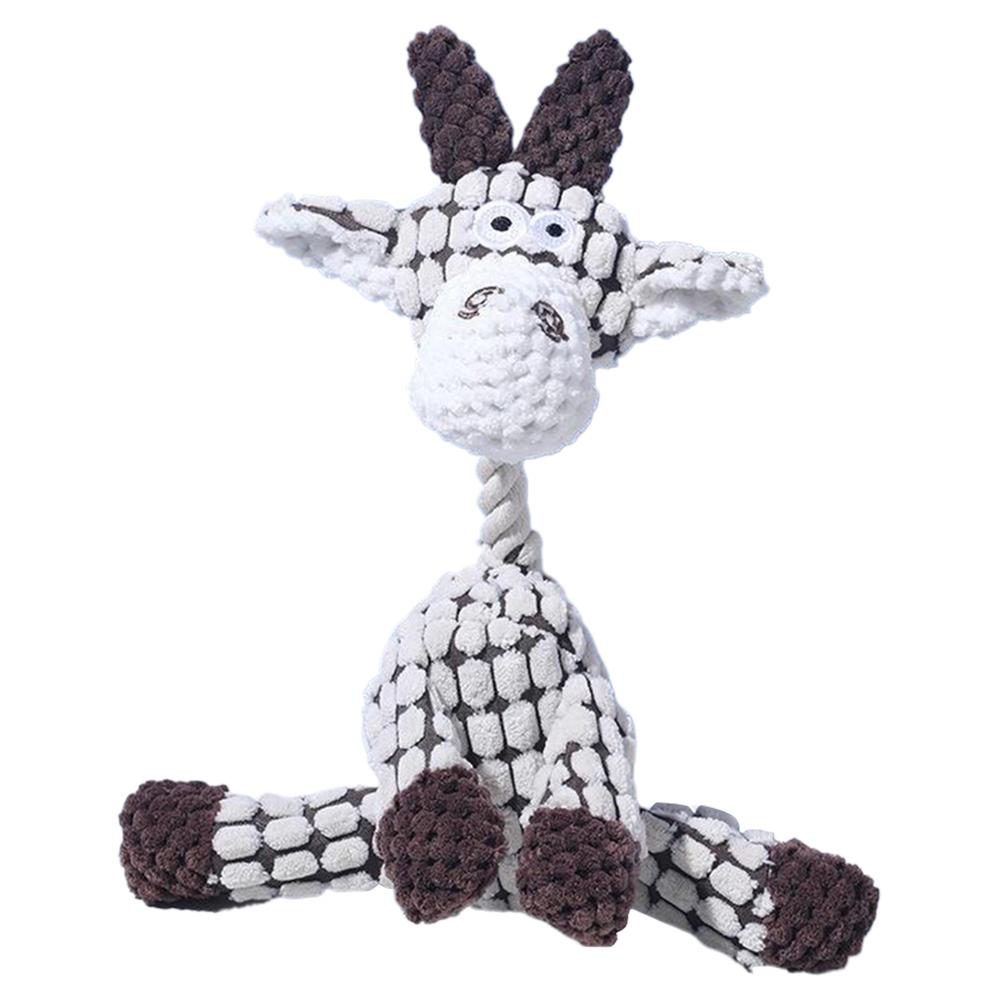 Pet Dog Toy Cute Plush Squeak Stuffed Toys Cartoon Puppy Dog Toy Puppy Teething Chewing Pet Dog Chew Squeak Toy Dog Accessories