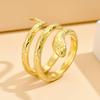 Personalized Punk Snake Rings for Couples - Titanium Steel Jewelry, Retro Street Style for Men and Women