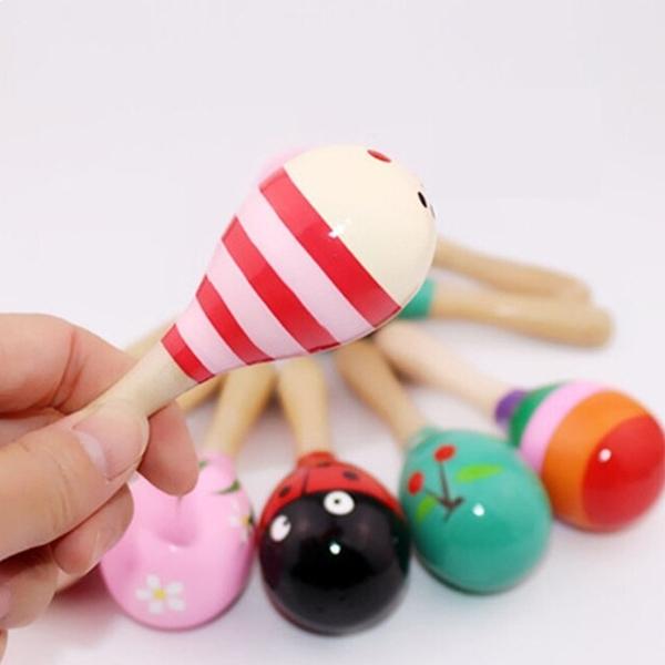 Montessori Game Pattern Wooden Maracas