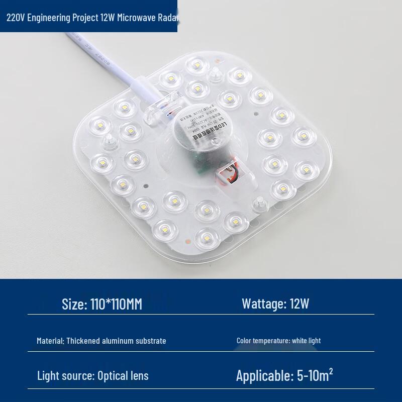 Gongte 12W Radar Motion Sensor Ceiling Light