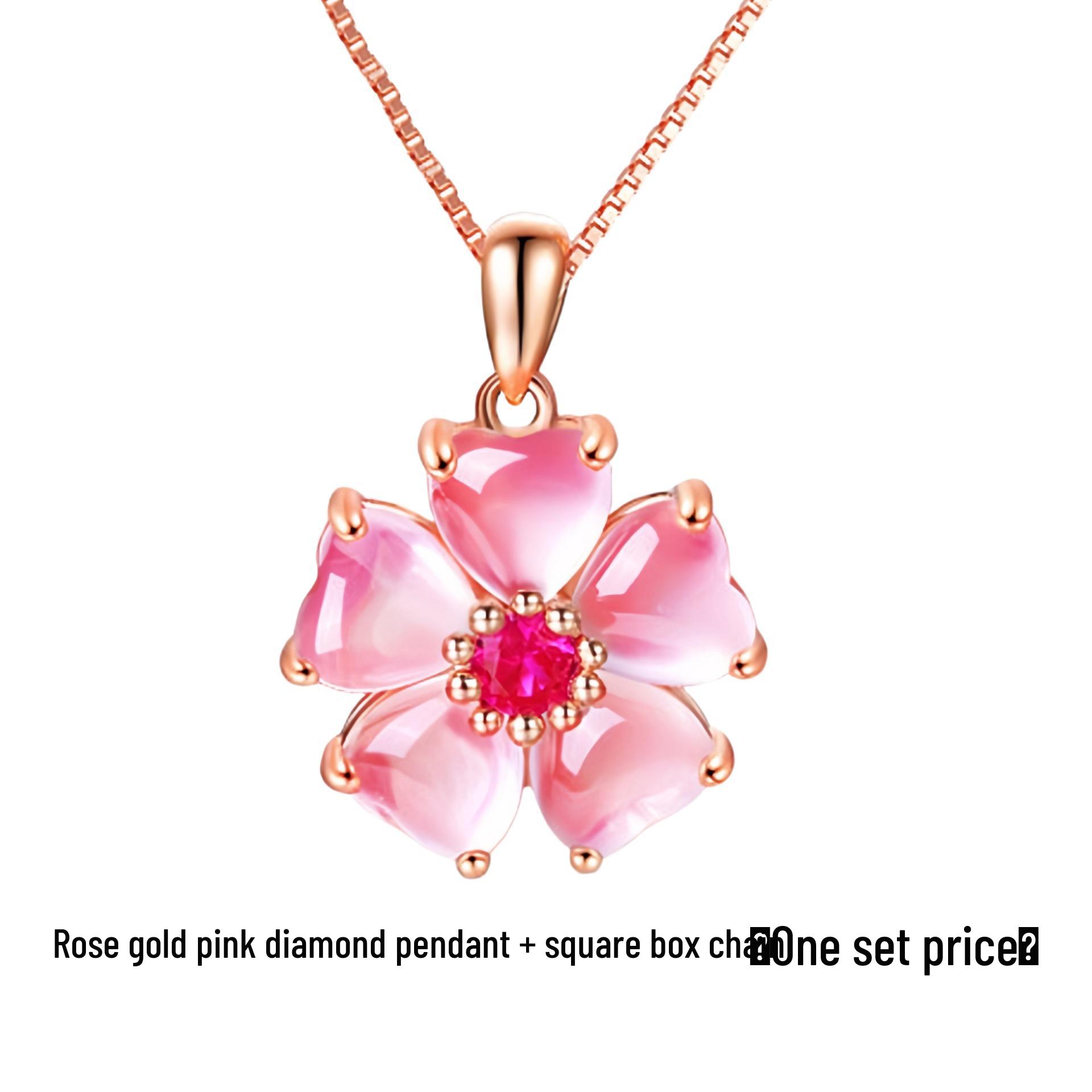 

Подвеска из розового кварца в форме сердца с персиковыми цветами и розовыми бриллиантами