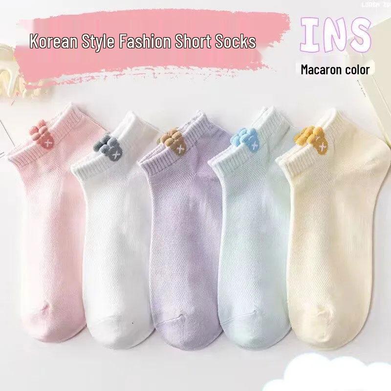 Chaussettes Basses Respirantes Mignonnes Dessin Animé pour Femmes - Collection Printemps Été