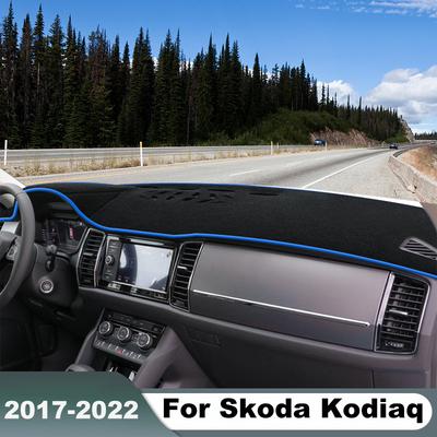 For Skoda Kodiaq 2017 2018 LHD RHD Car Dashboard Cover Mat Trument Panel Carpet Non-slip Accessories