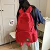 Men's Sports Backpack Women's Large Capacity Backpack Solid Color Student Schoolbag