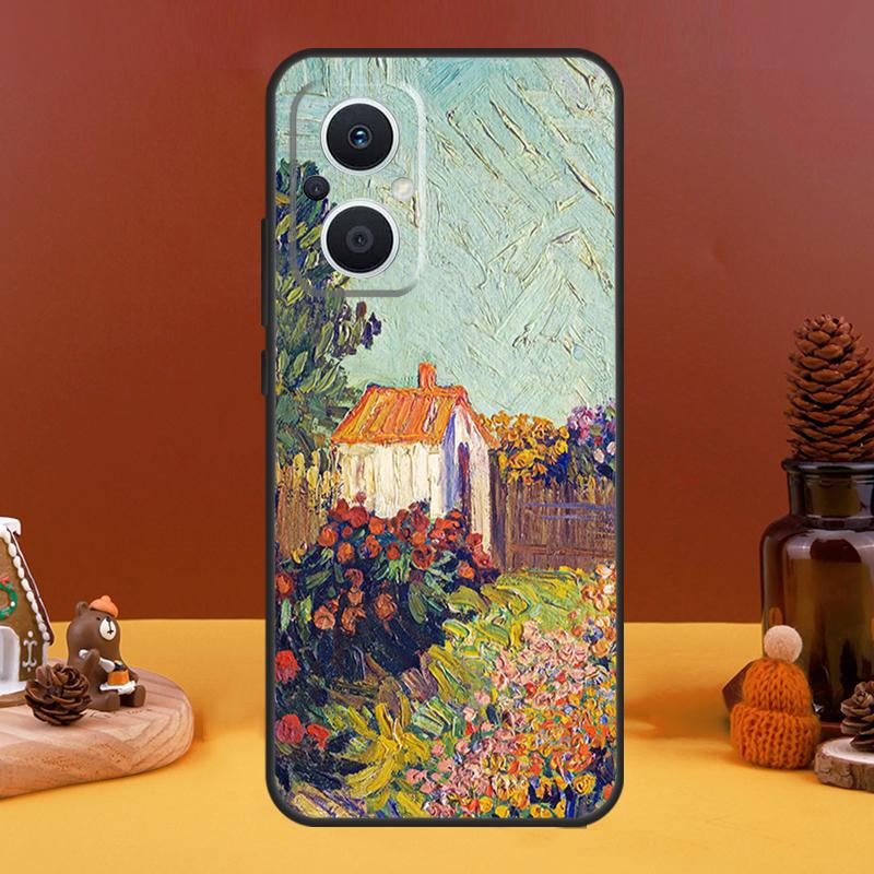 Paintings Starry Night Gogh Case For OPPO Reno 8T 4Z 5Z 10 Pro 11 F 4 5 6 7 8 Lite OPPO Find X5 X6 Pro X2 X3 Lite Cover