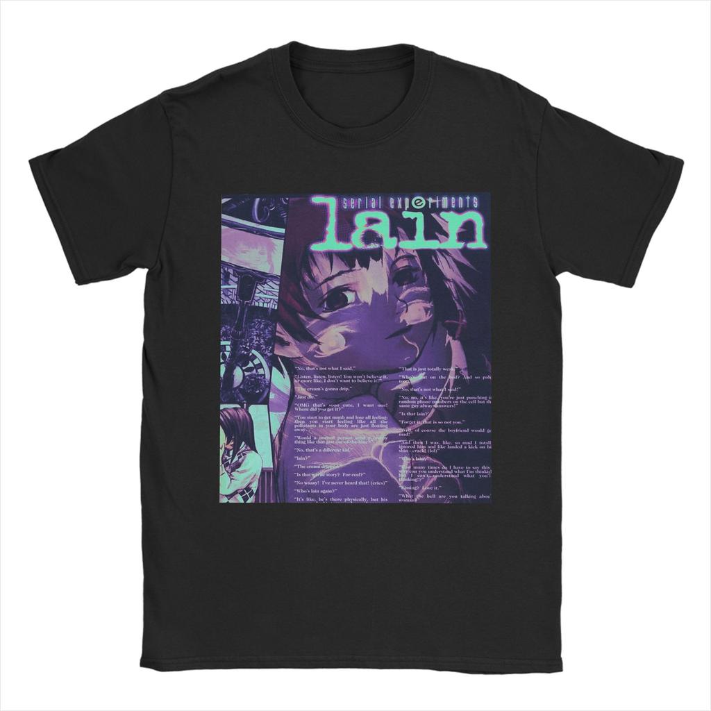 Serial Experiunisexts Lain Classic TShirt T Shirts Unisex Unisex Cotton Humorous TShirt O Neck Tees Short Sleeve Clothing Big Size
