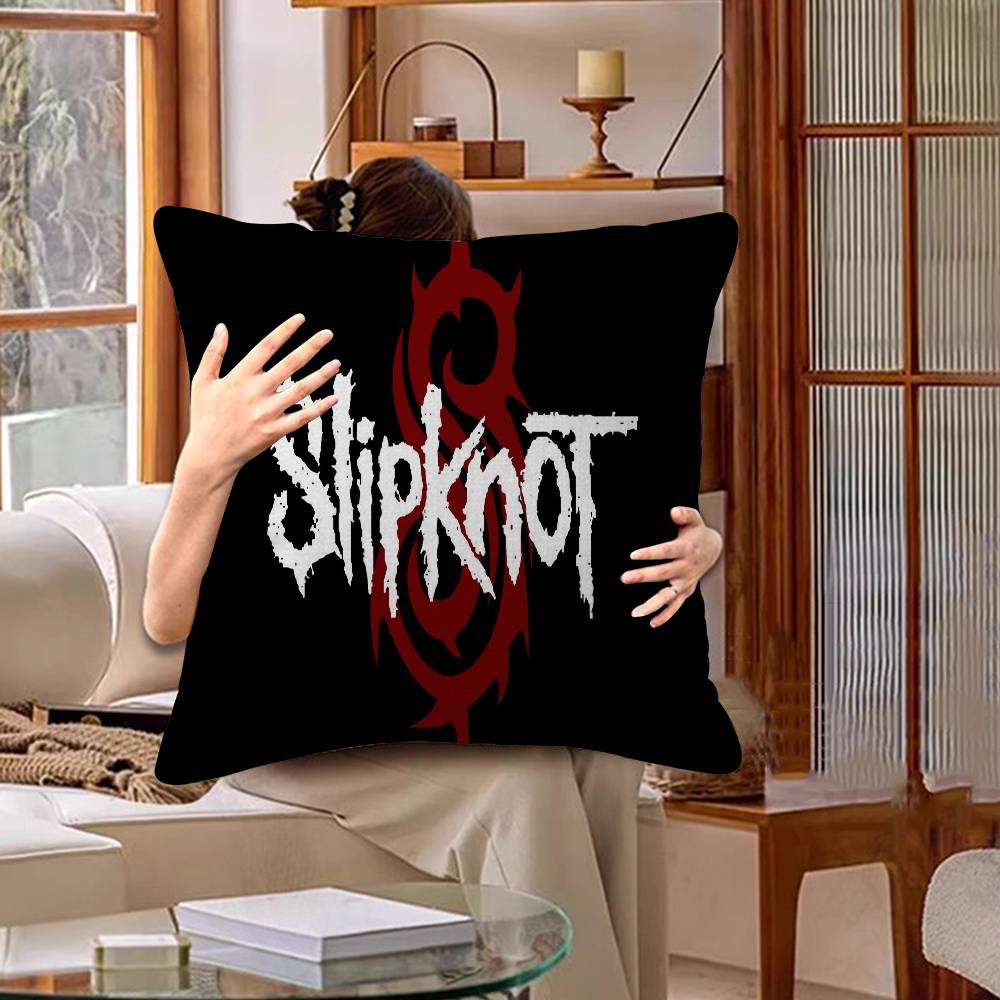 S-SlipKnotS Band Logo Personalized Picture Text Home Decorative Pillows Household Gifts 45x45cm