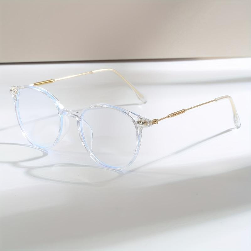 2PCS Women's Plastic Full Frame Retro Large Frame Decorative Flat Sunglasses Suitable for Daily Commuting