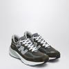 Olive Green Mesh And Suede Sneakers U990og6pm Ol