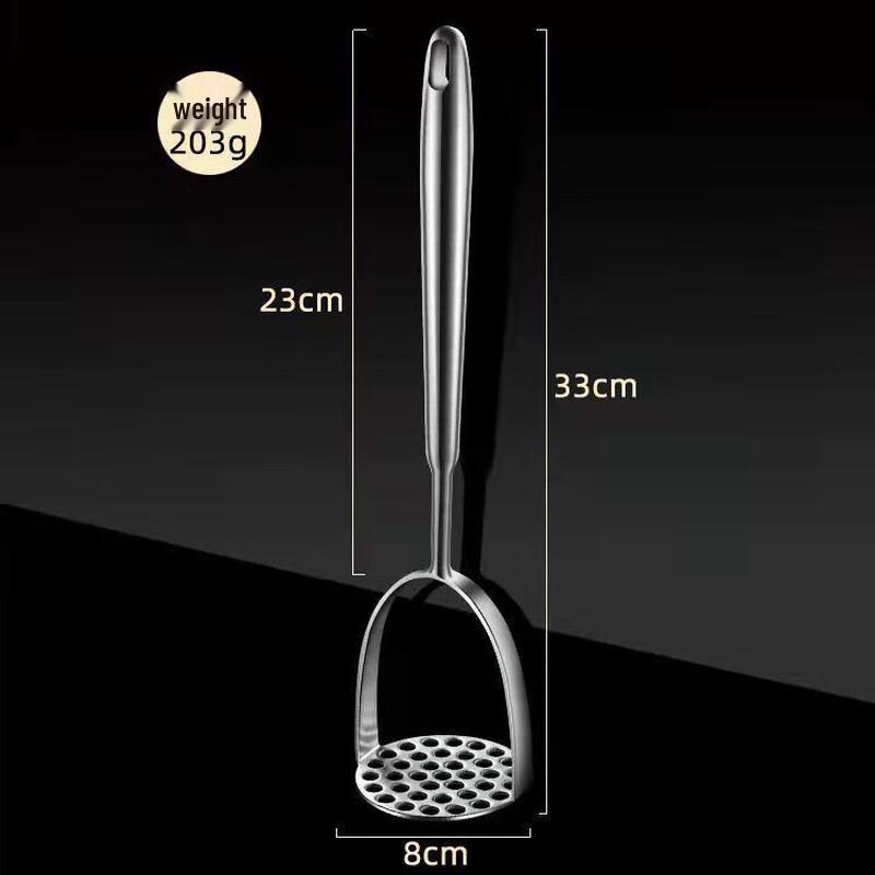 ZISIZ Stainless Steel Manual Potato & Baby Food Masher