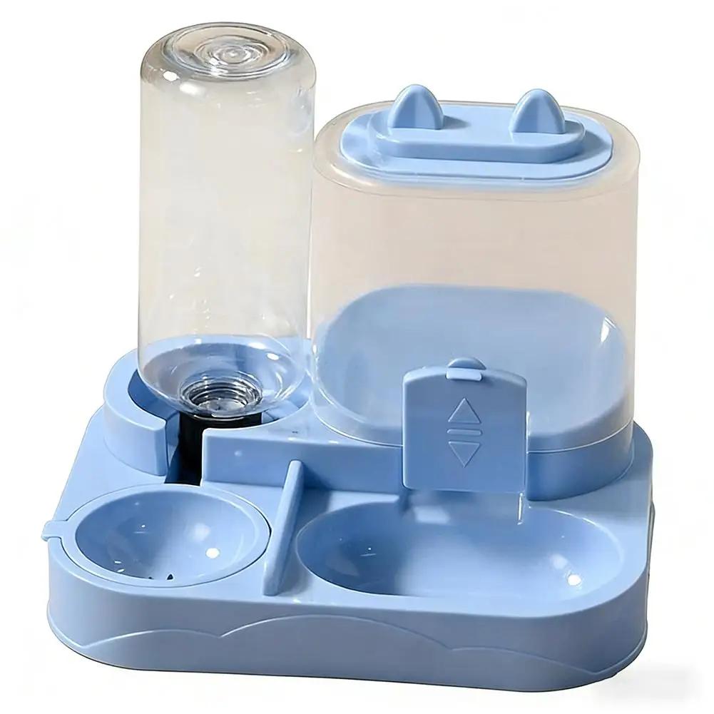 Automatic Cat Feeder and Water Dispenser Set Large Capacity Pet Food Bowl for Cats Dogs Dry Wet Separation