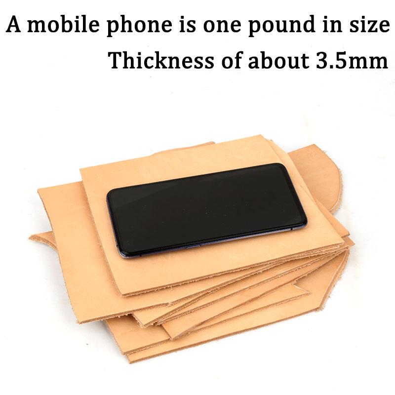 

Planted tanned leather DIY carving, hand training, cowhide leather material, scraps, crushed leather by weight, tree cream leath 500g бежевый