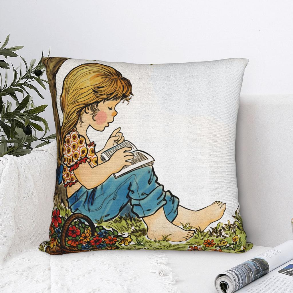 Art Sarah Kay Swing Girl Pillow Cover Comfy Cushion Cover Funny Pillow Case For Office Car Home Decor