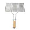Reusable Fish Grilling Rack Folding BBQ Grilling Basket Portable Fish Grill Baskets  for Veggies